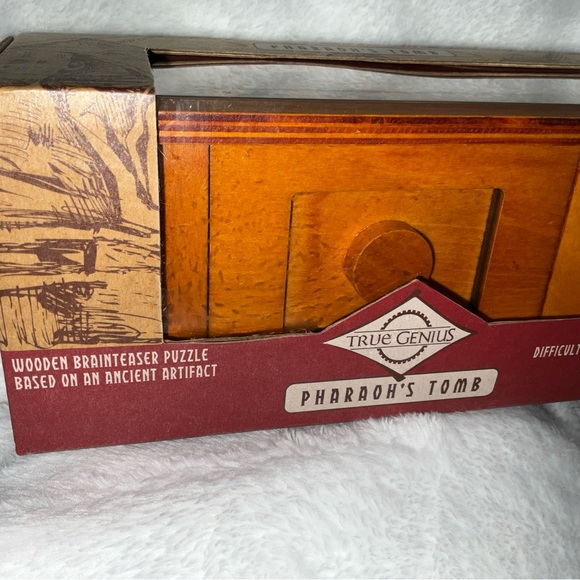 TRUE GENIUS PHAROAH'S TOMB WOOD BRAINTEASER PUZZLE BOX - U. BRAND NEW IN BOX! - Picture 15 of 16